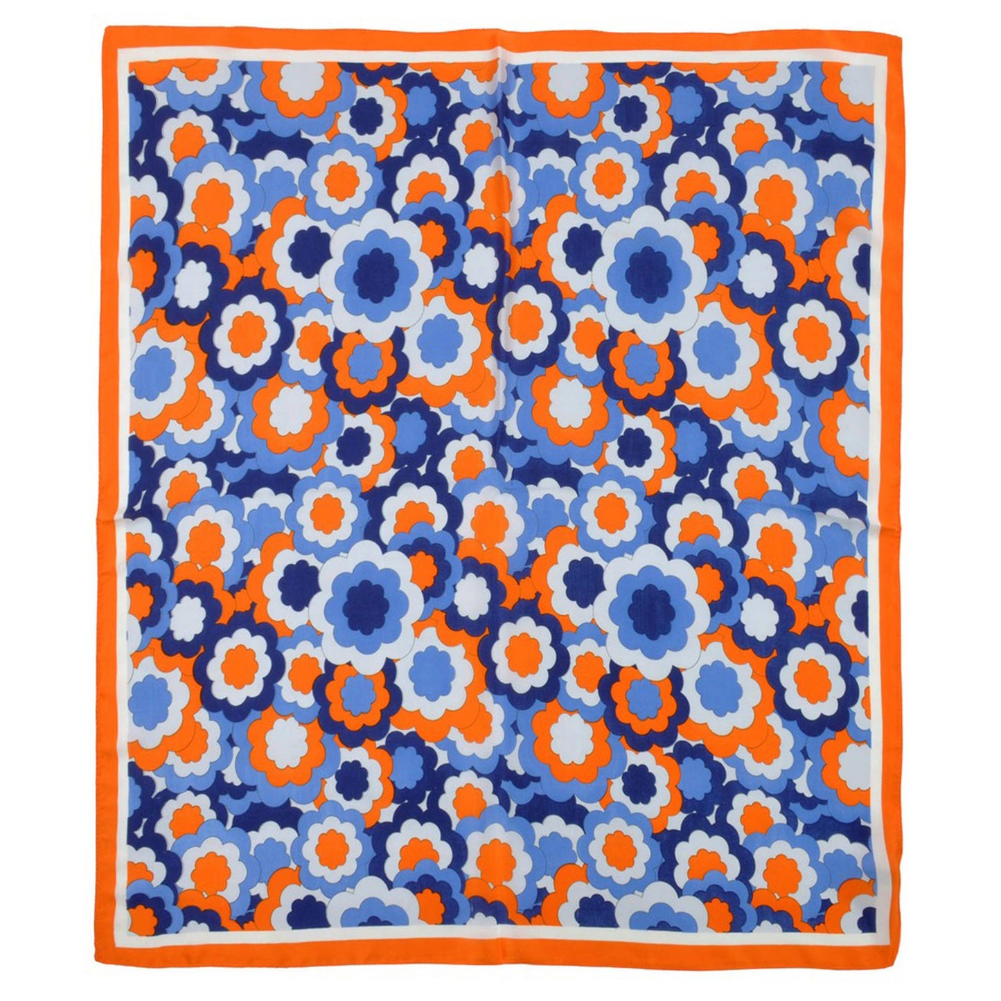 Floral Illustrated Layered Bandana Summer Scarf