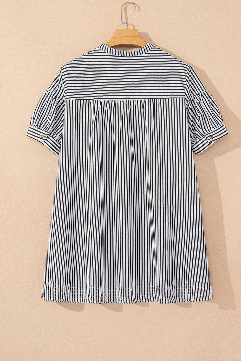 Black Stripes Dress-Curvy