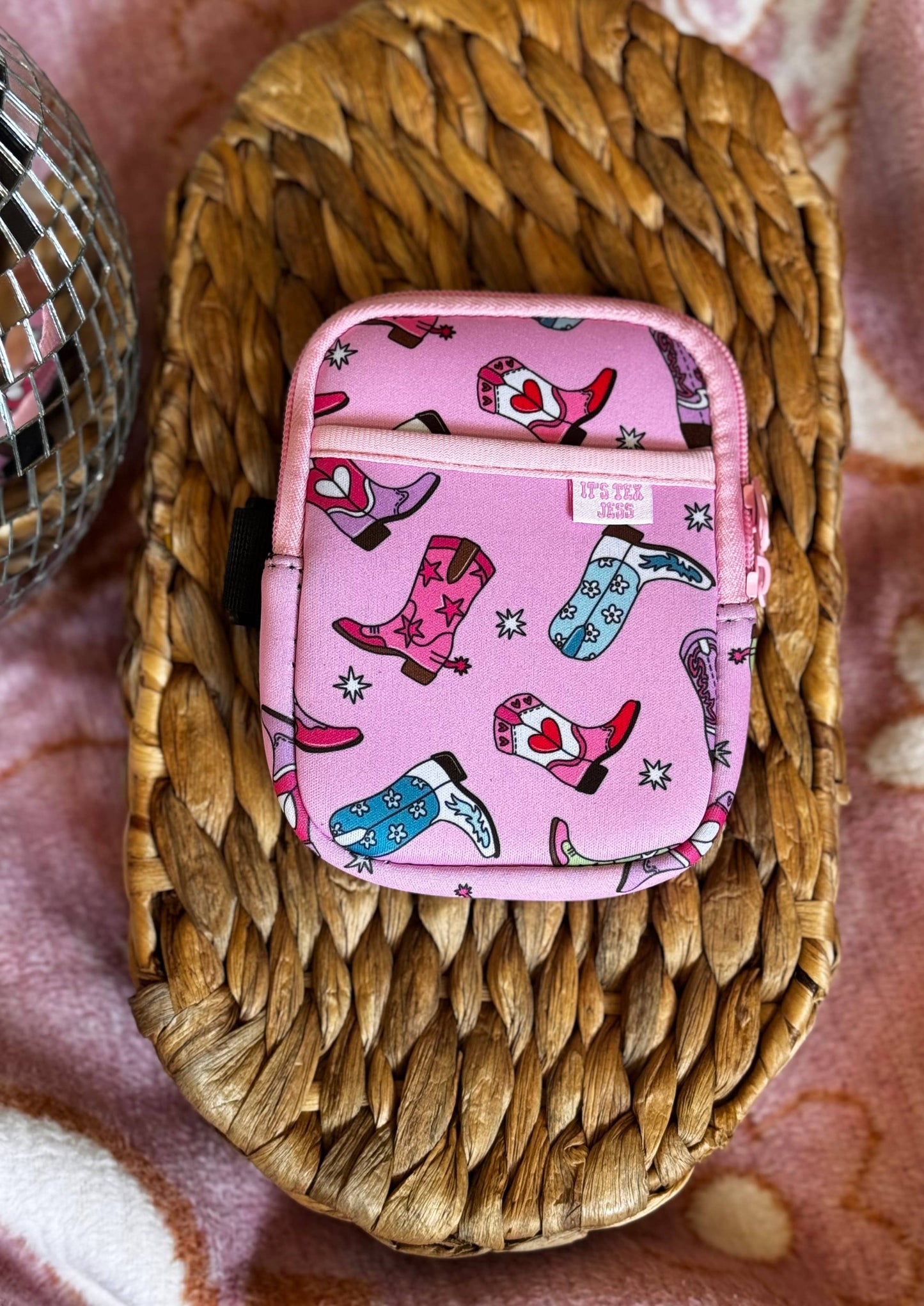 Water Bottle Pouch -Cowgirl Boots