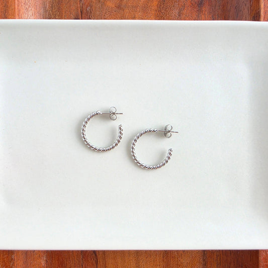 Luxe Tatum Hoops - Silver