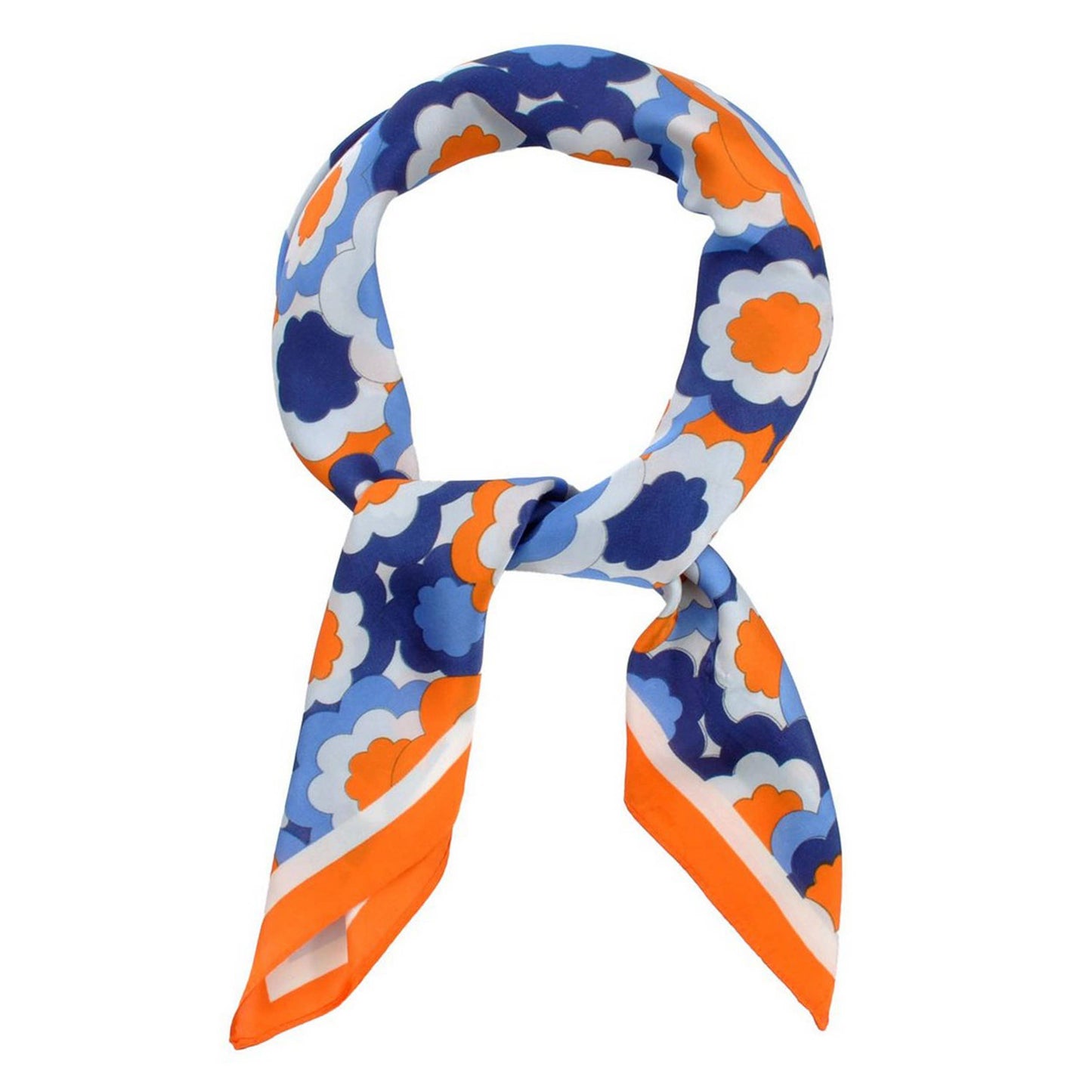 Floral Illustrated Layered Bandana Summer Scarf