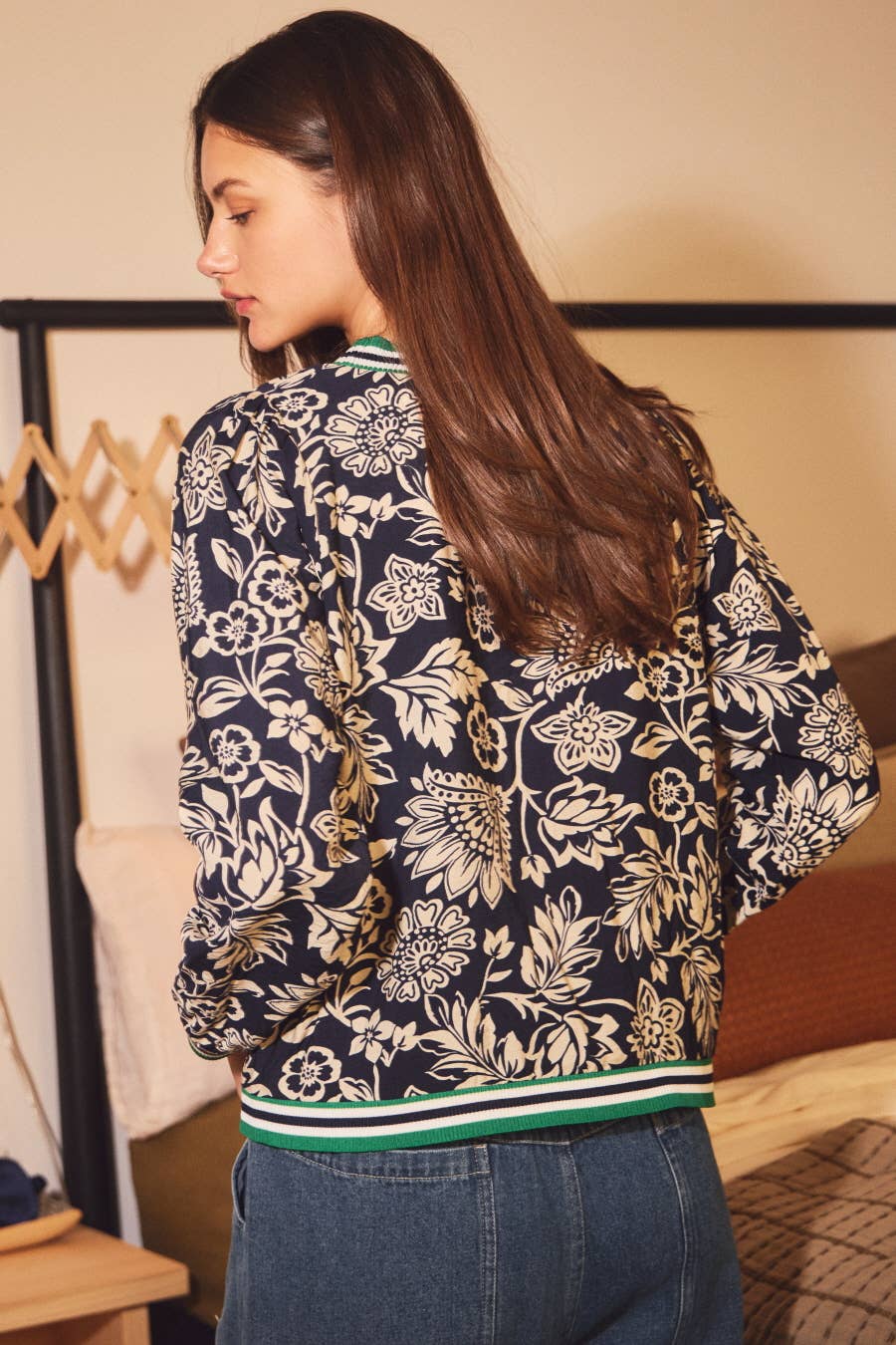 Floral Print Knit Top