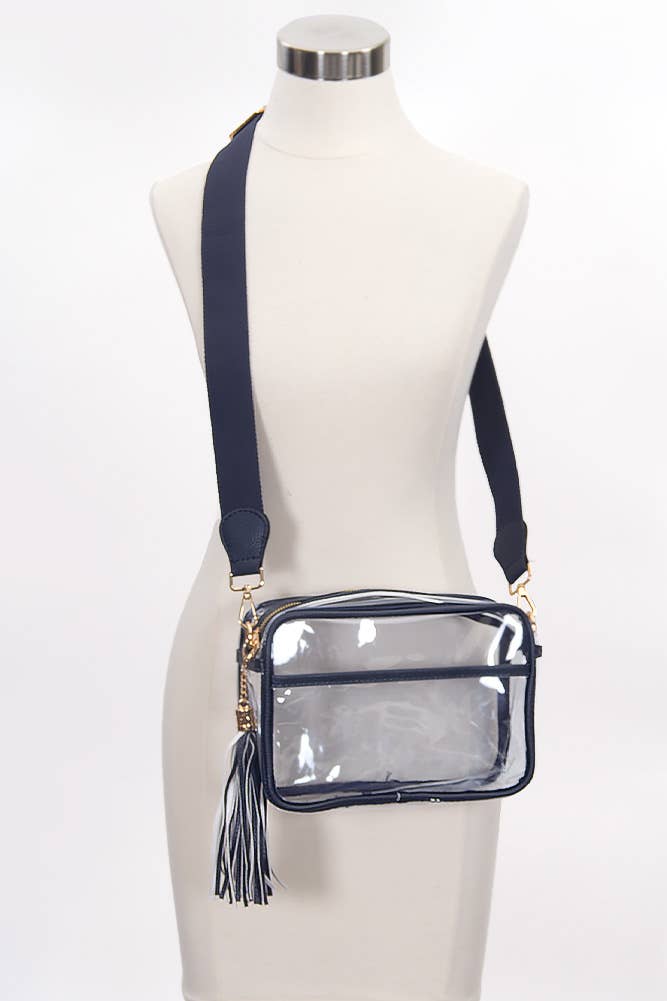 Clear PU Cross Body Camera Bag