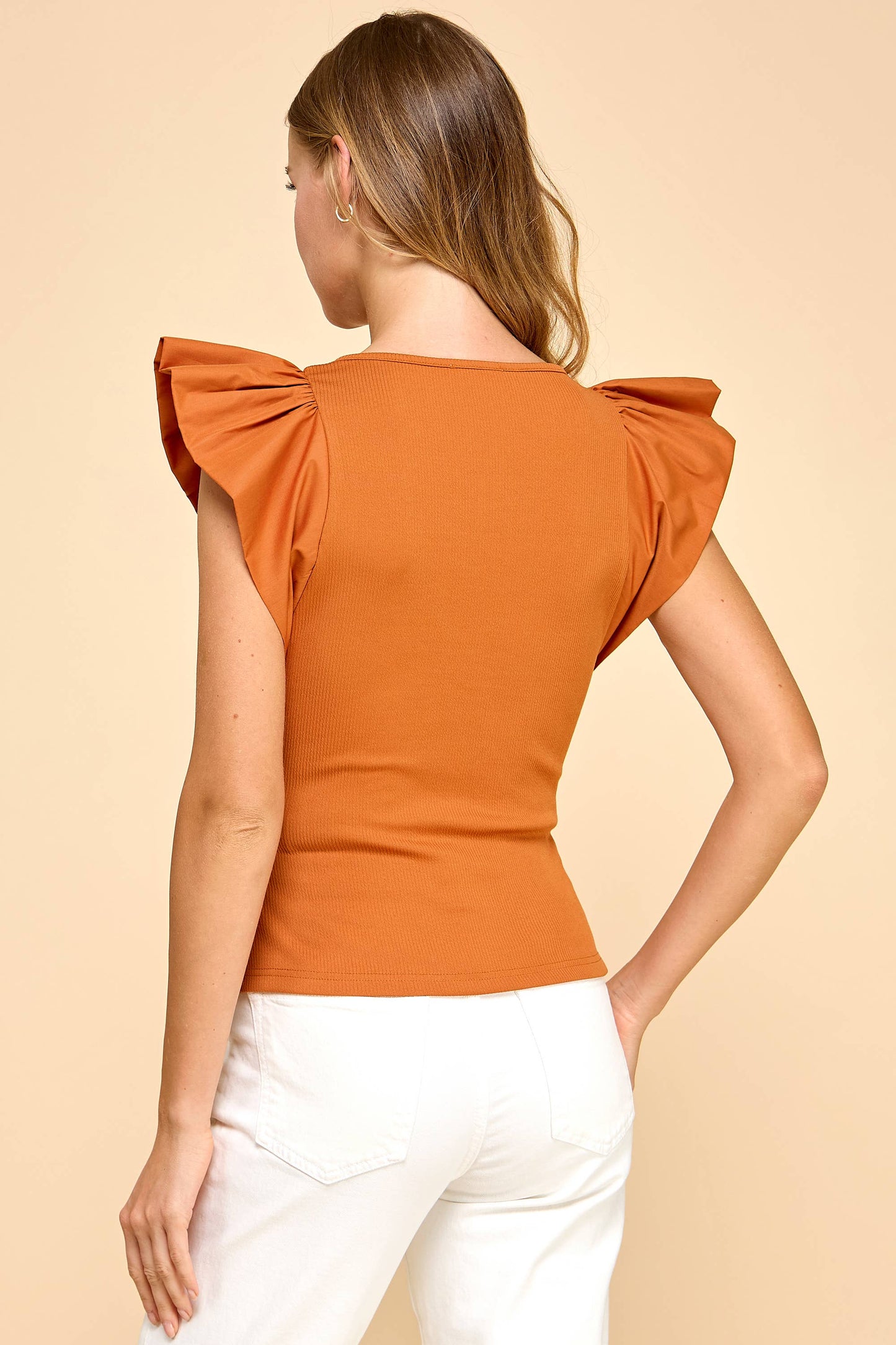 Longhorn Ruffle Top