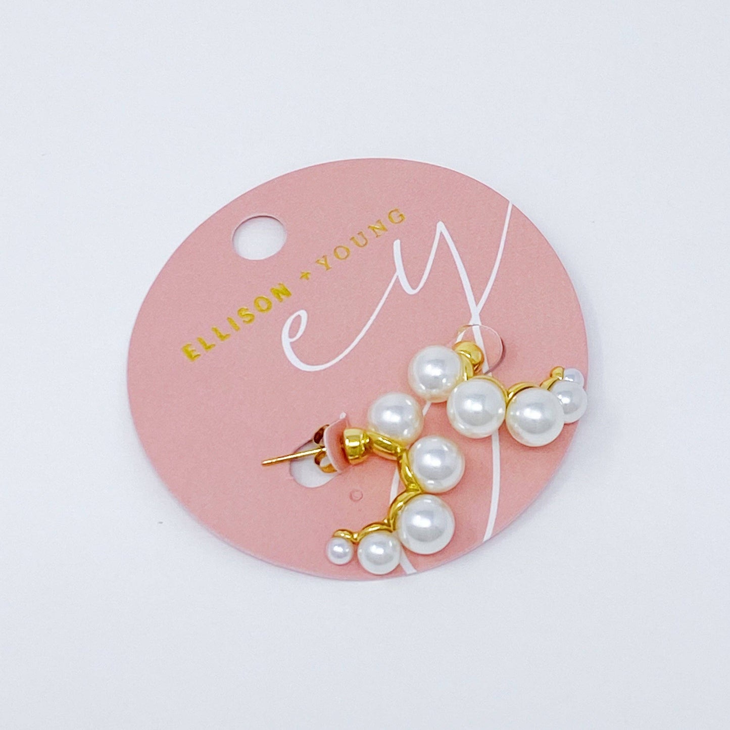 Andante Pearl Hoop Earrings