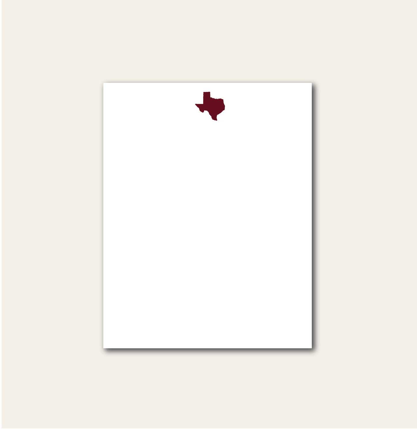 Maroon Texas Notepad | Graduation Gift, Texas A&M Aggies