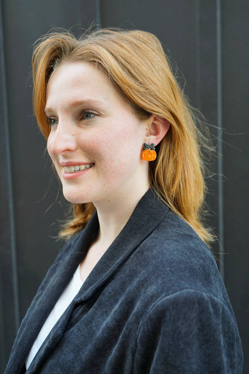 Bow Pumpkin Patch Earrings - Orange // Jewelry, Fall, Halloween