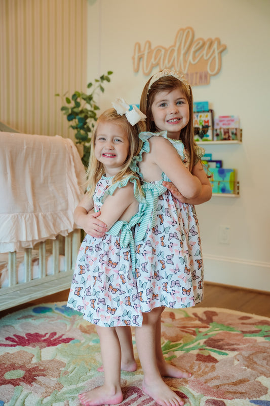 Butterfly Smocked Dress