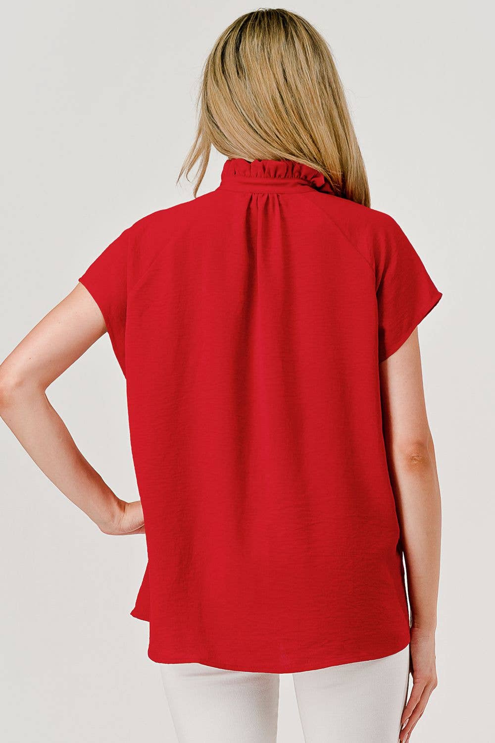 Lila Button Down Short Sleeve