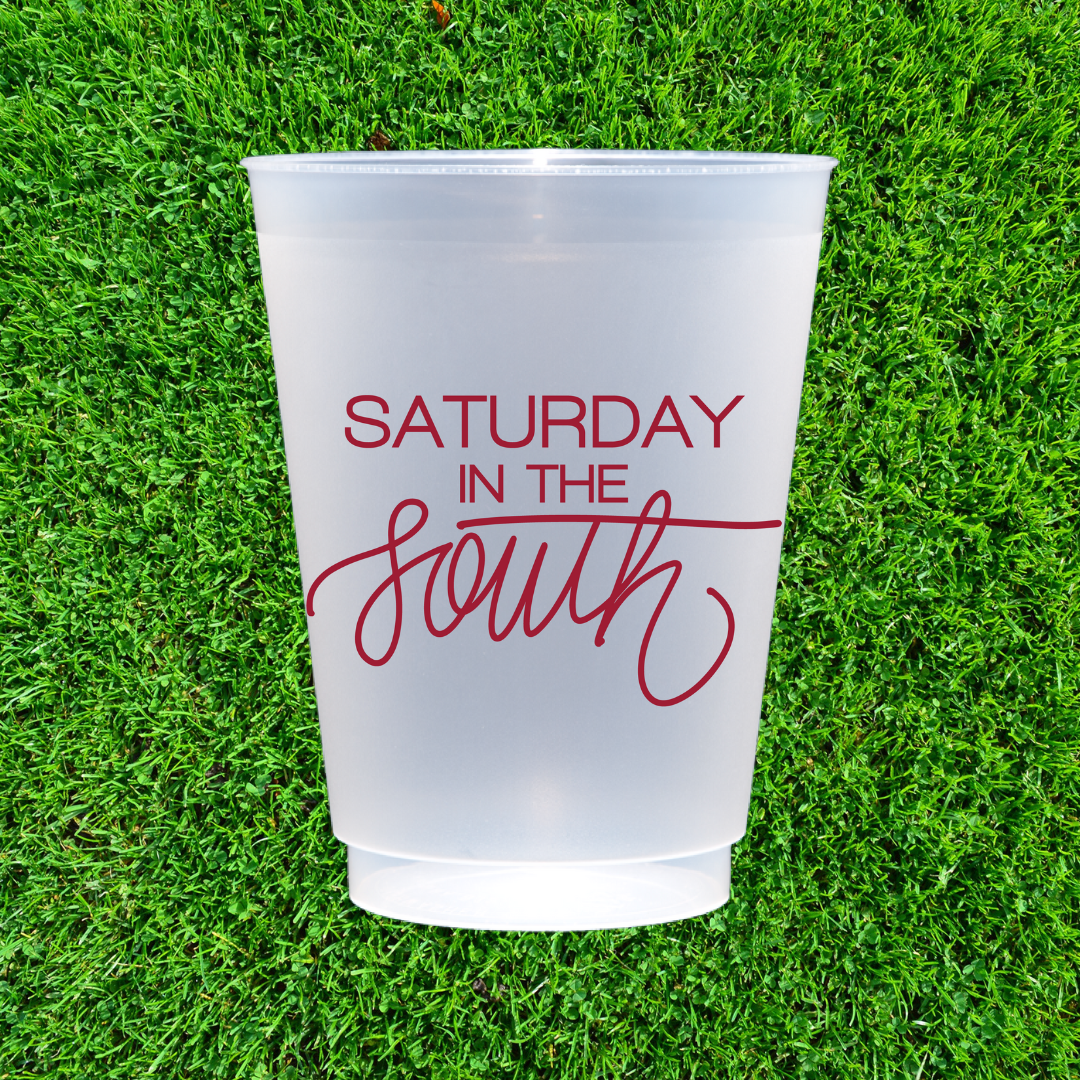 Saturday in the South RED | FrostFlex 16oz Set of 8 Cups