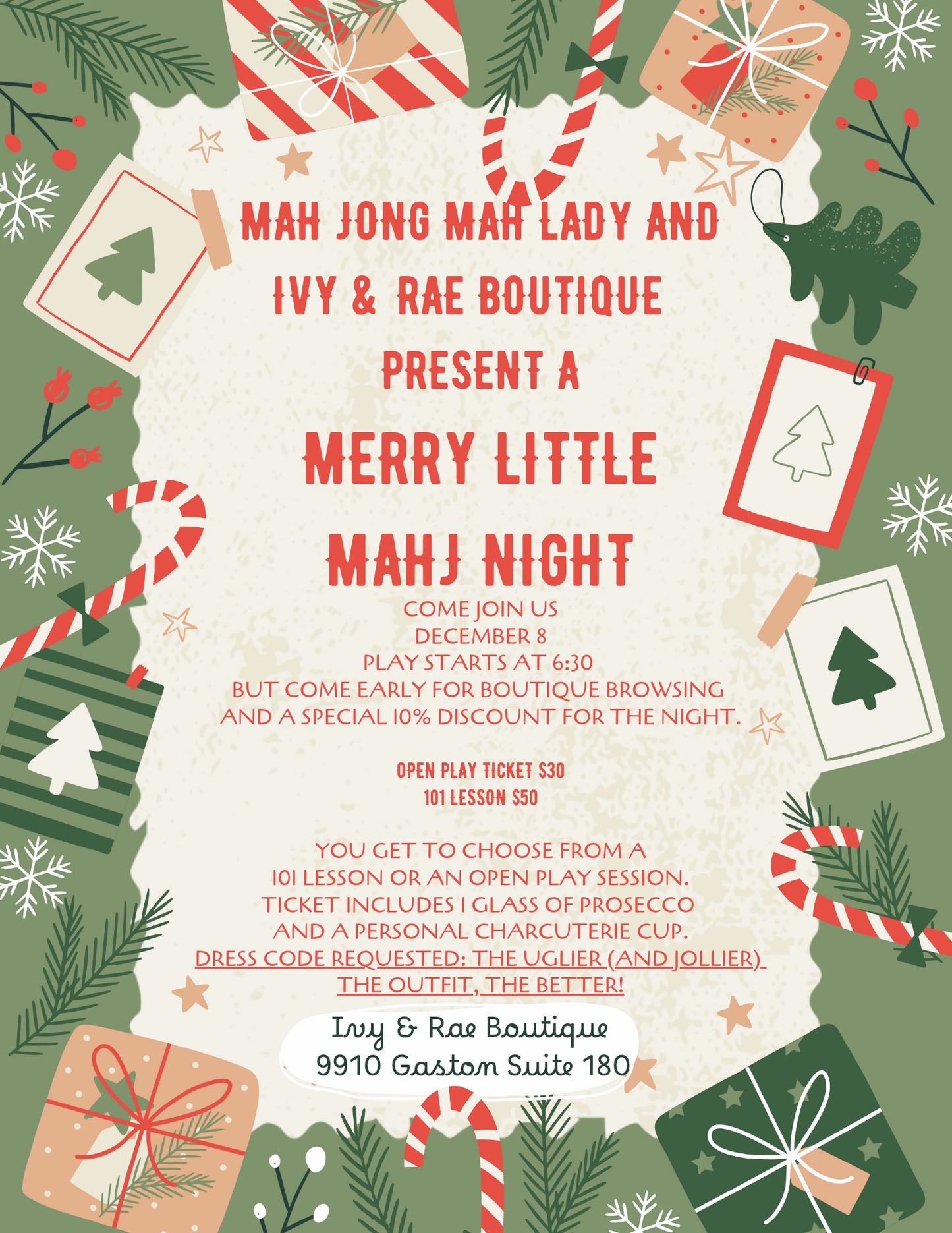 Merry Little Mah Jong Open Play