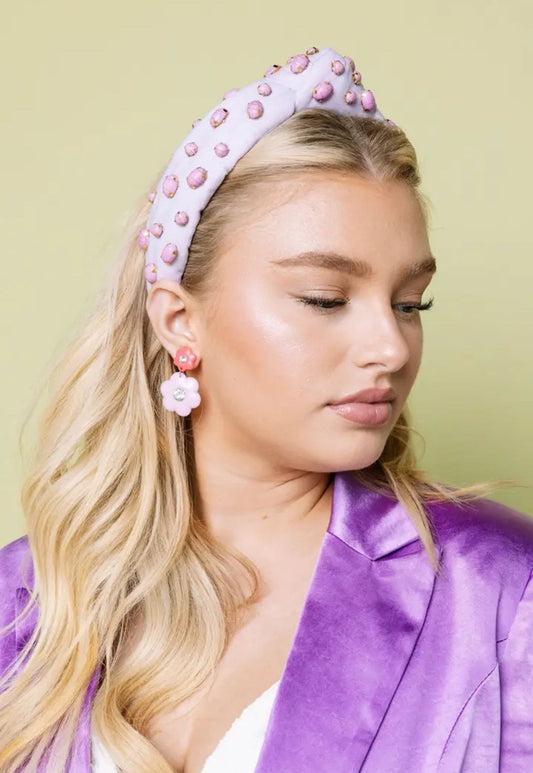 Purple Stone Headband