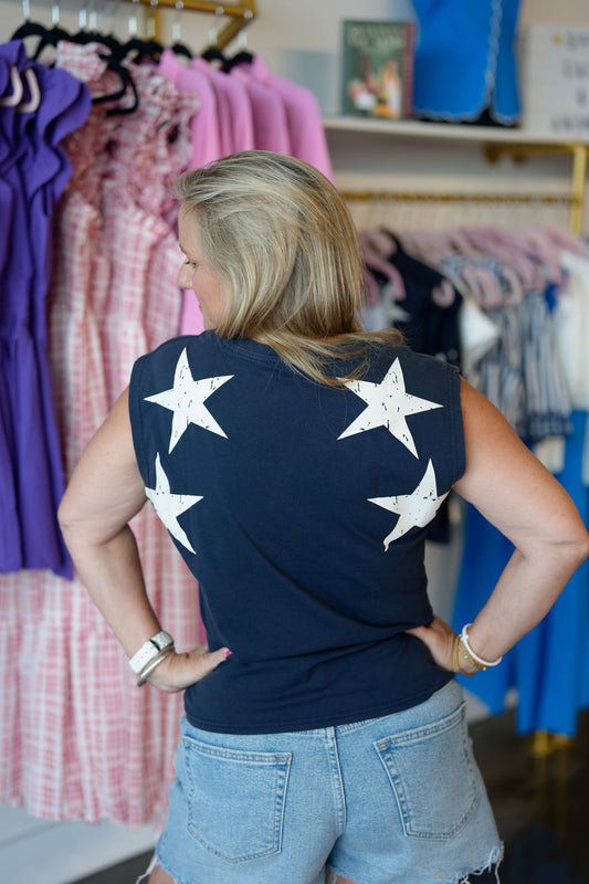 July Star shoulder Top