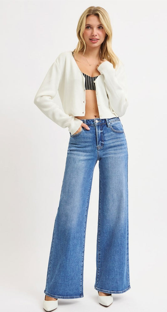 High Rise Wide Leg
