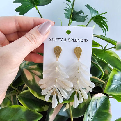 Palm Earrings - Seashell