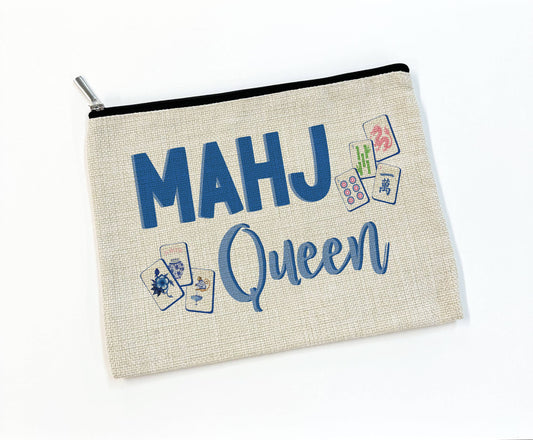 Mahj Queen Tile Makeup Bag Cosmetic