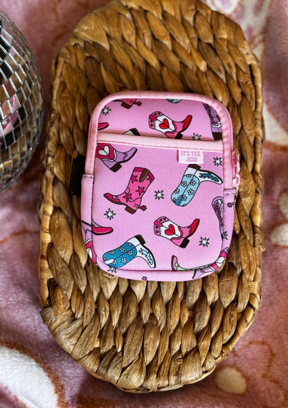 Water Bottle Pouch -Cowgirl Boots