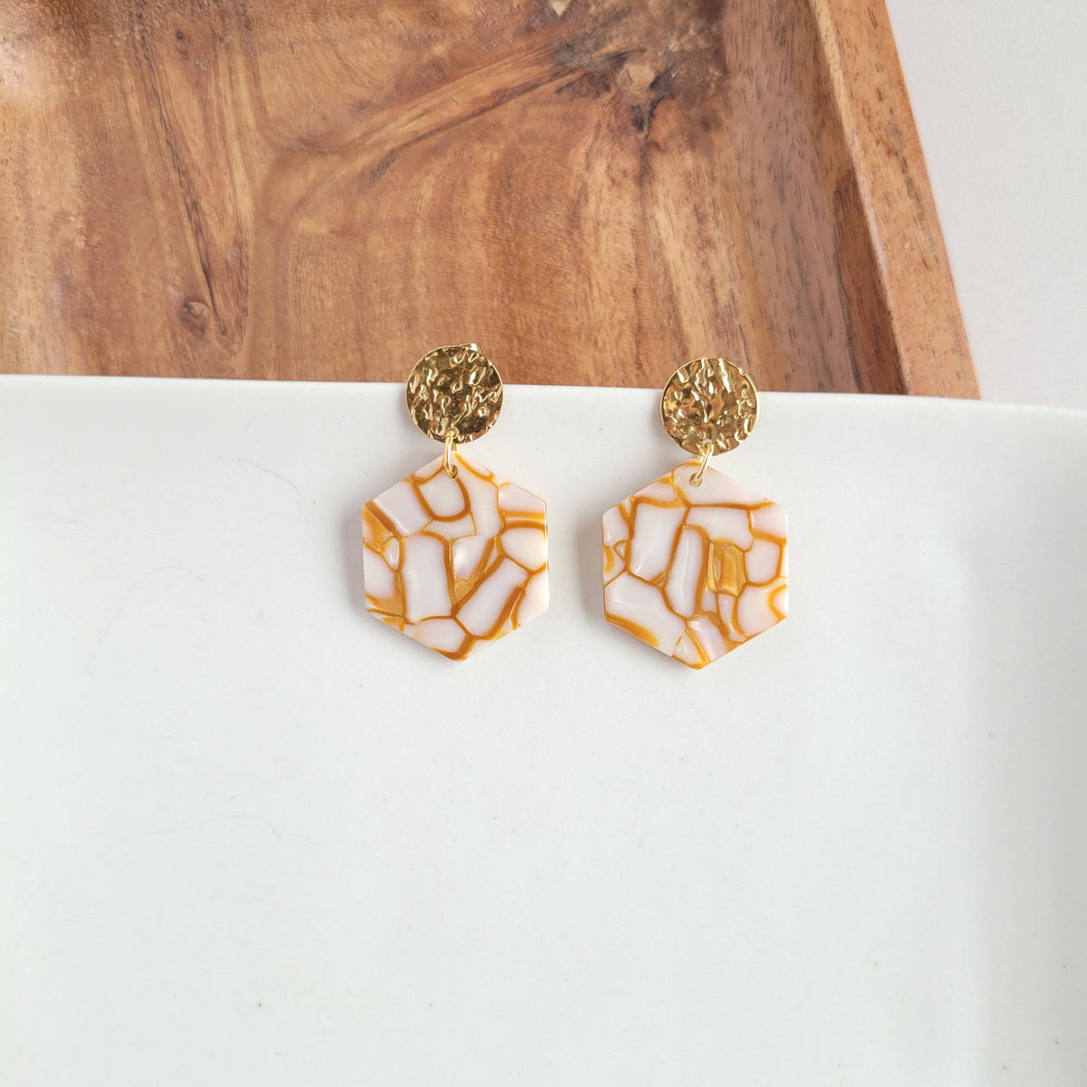 Roxy Earrings - Pumpkin Spice