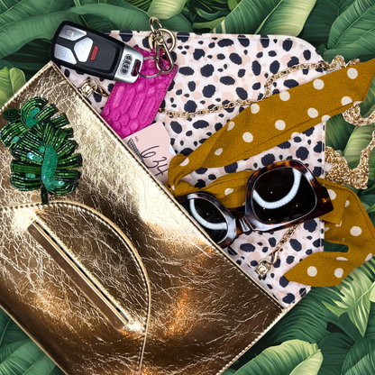 Society Clutch-Gold
