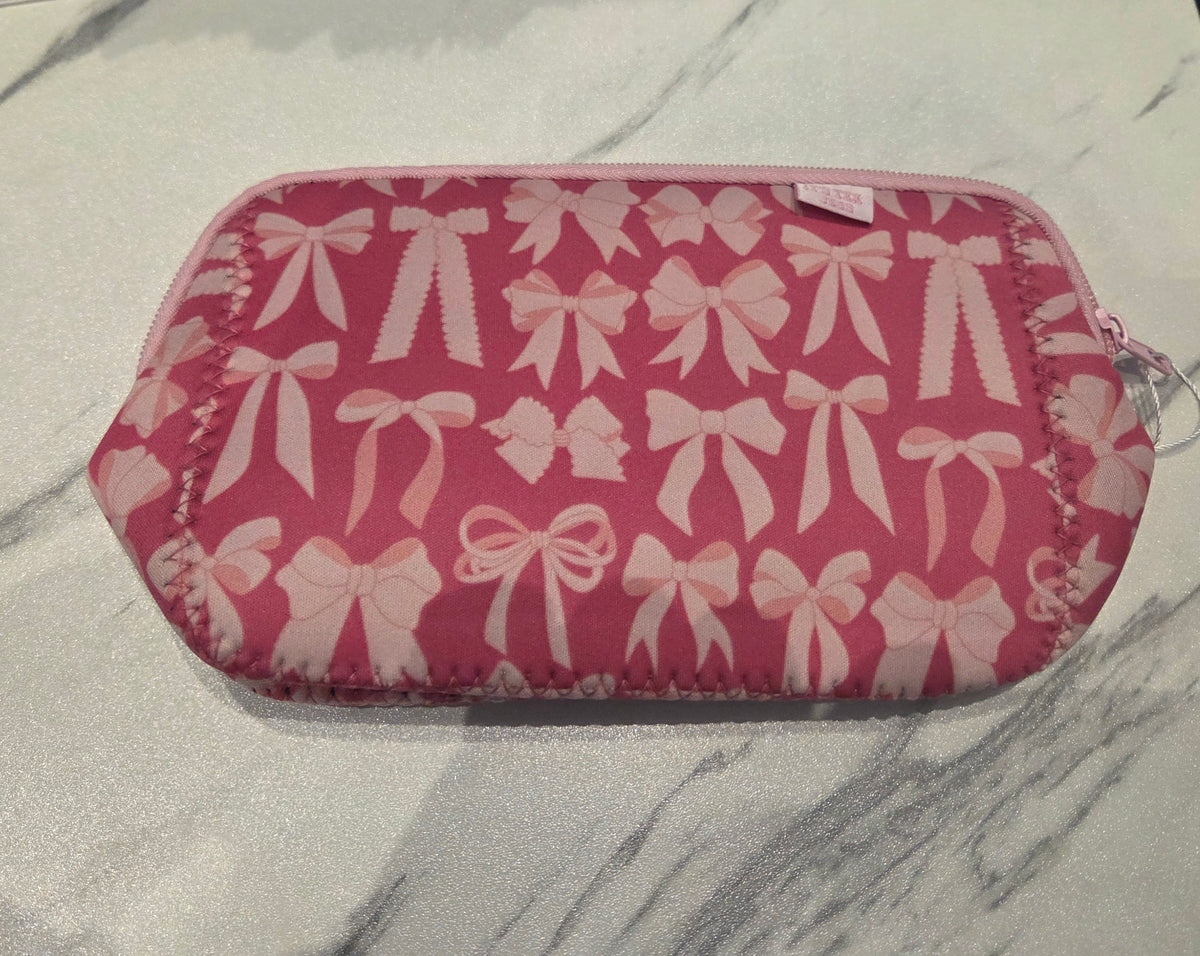Cosmetic Bag - Pink Bow