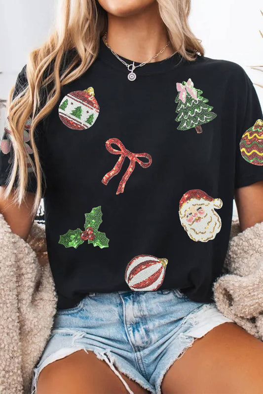Christmas Sequin Tshirt