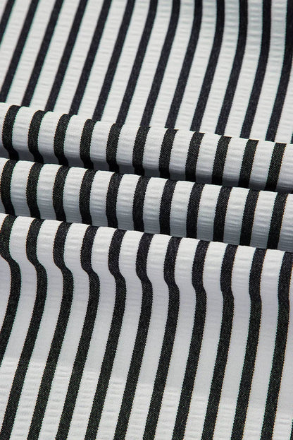 Black Stripes Dress-Curvy
