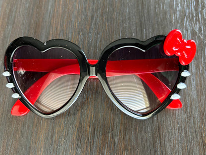 Heart Shaped Kids Sunglasses with Bow