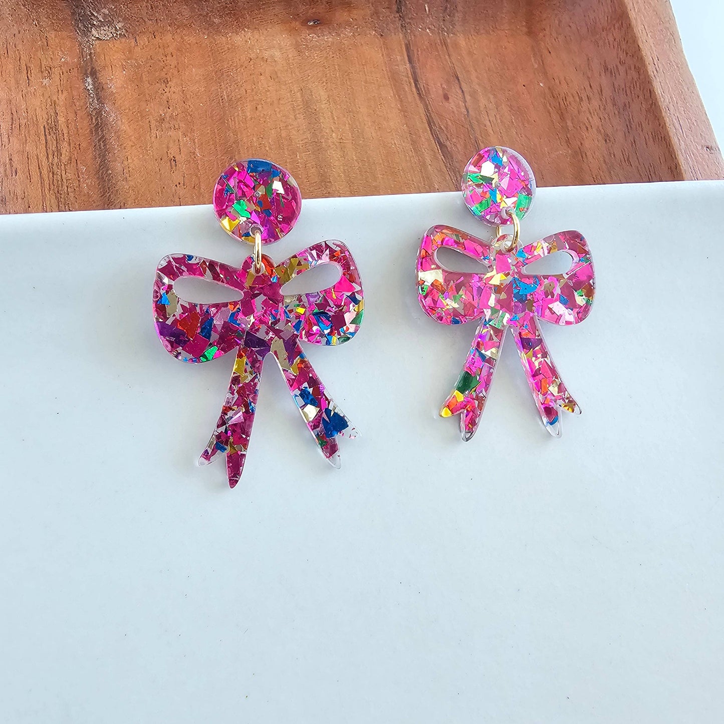 Christmas Bow Earrings