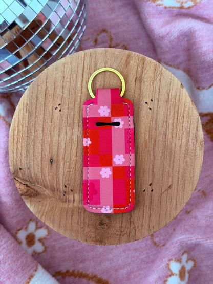 Lip Balm Keychain - Flower Quilt