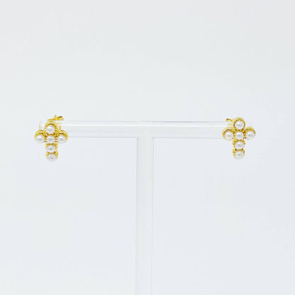 Dainty Cross Stud Earrings