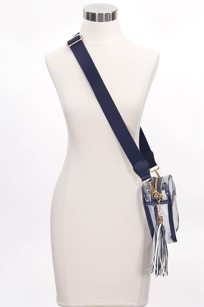 Clear PU Cross Body Camera Bag
