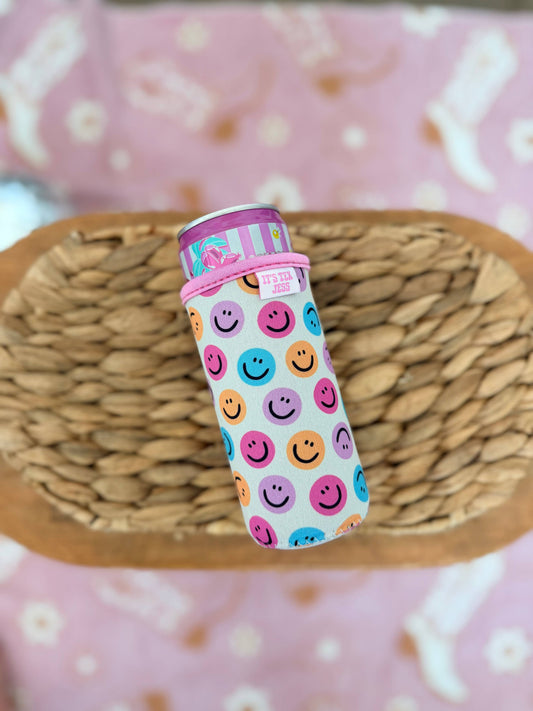 Slim Can Sleeve-Happy Face