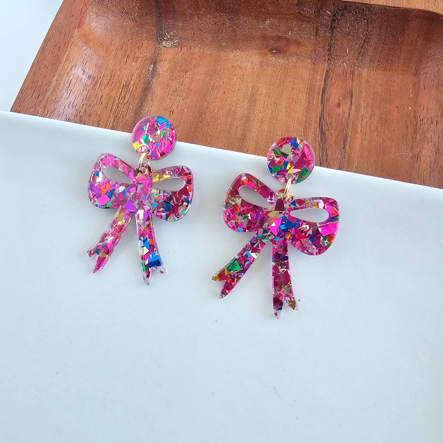 Christmas Bow Earrings