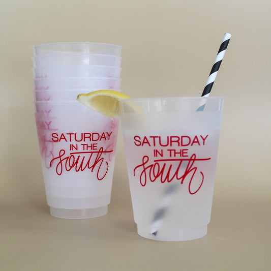 Saturday in the South RED | FrostFlex 16oz Set of 8 Cups