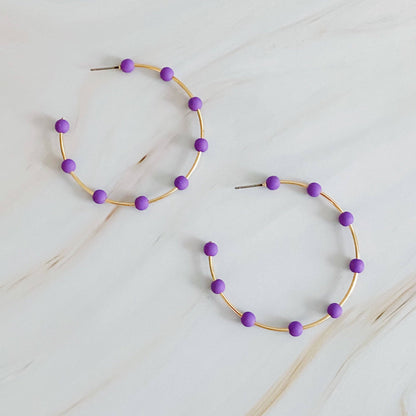 Purple Love Hoops