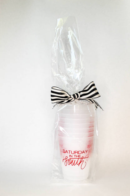 Saturday in the South RED | FrostFlex 16oz Set of 8 Cups