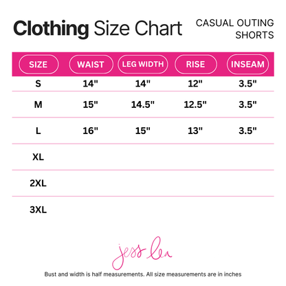 Casual Outing Shorts-Blue