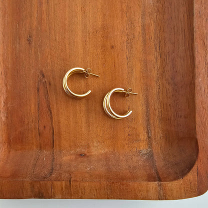 Luxe Treya Hoops - Gold