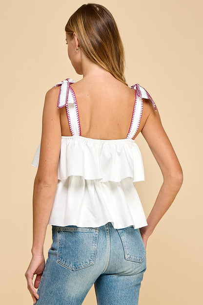 Sunny Days Top-white