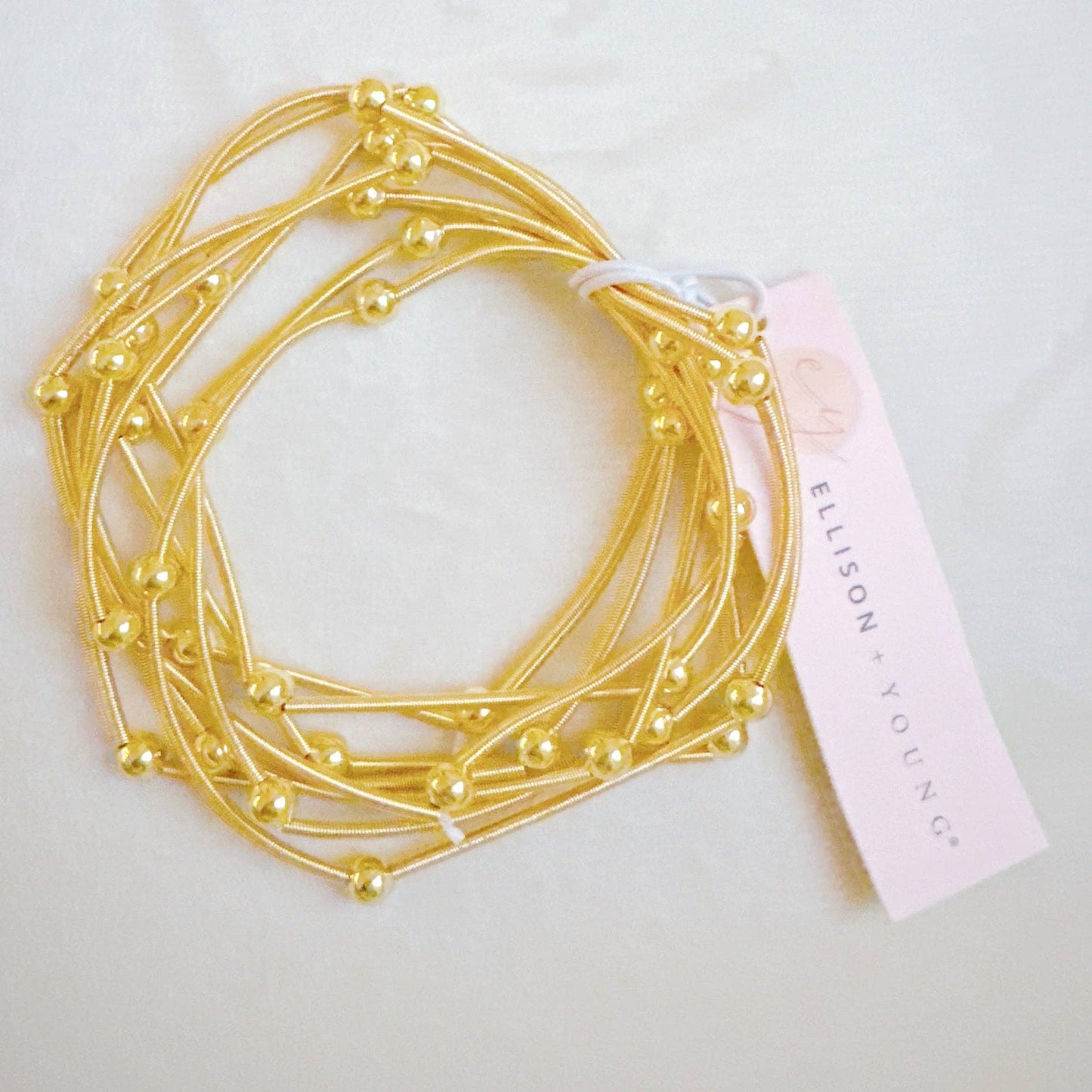 Gold stackable bracelets