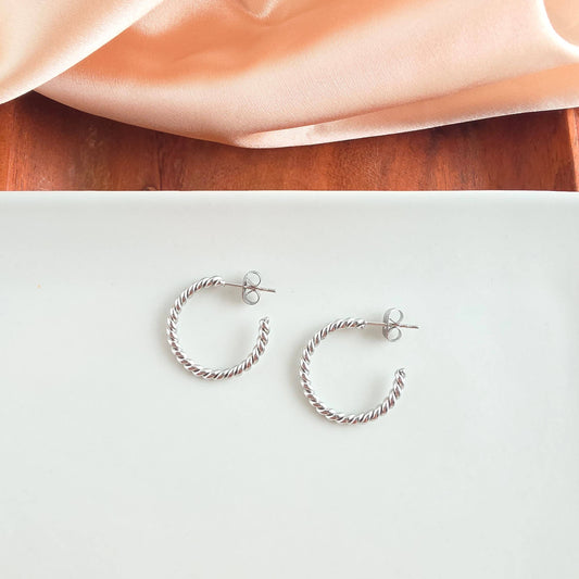 Luxe Tatum Hoops - Silver