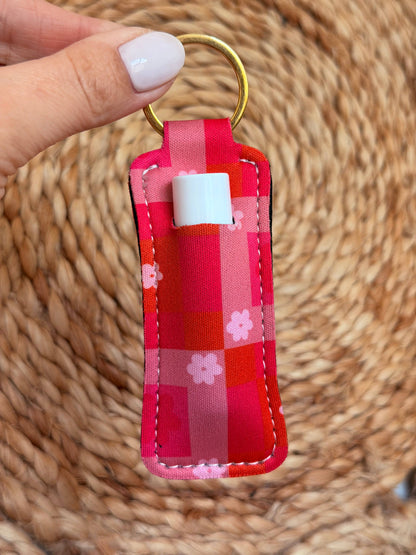 Lip Balm Keychain - Flower Quilt
