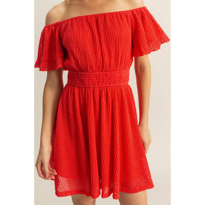 Cabo Off-The-Shoulder Mini Dress