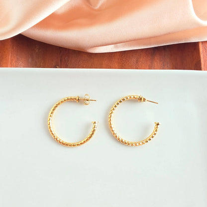 Luxe Harlow Hoops - Gold