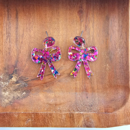 Christmas Bow Earrings