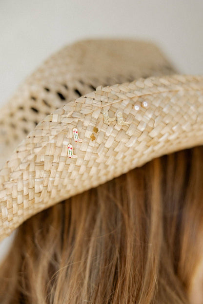 Screwback Stud Earrings - Daisy Cowgirl Boot