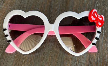 Heart Shaped Kids Sunglasses with Bow