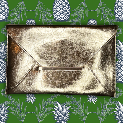 Society Clutch-Gold