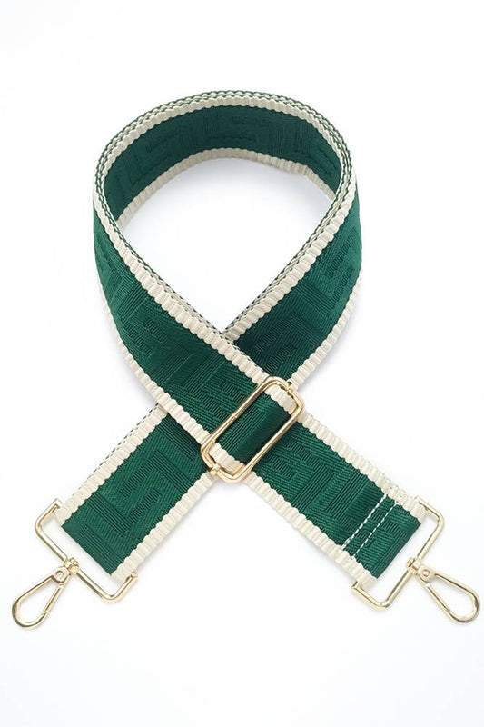 Geometric Pattern Bag Strap - Green