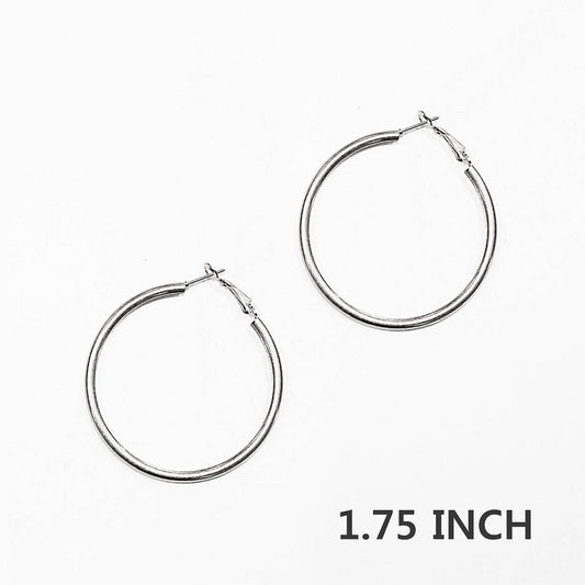 Silver Hoop Earring